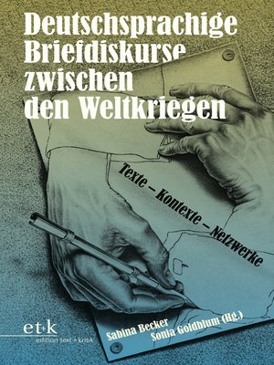 cover image of Deutschsprachige Briefdiskurse zwischen den Weltkriegen